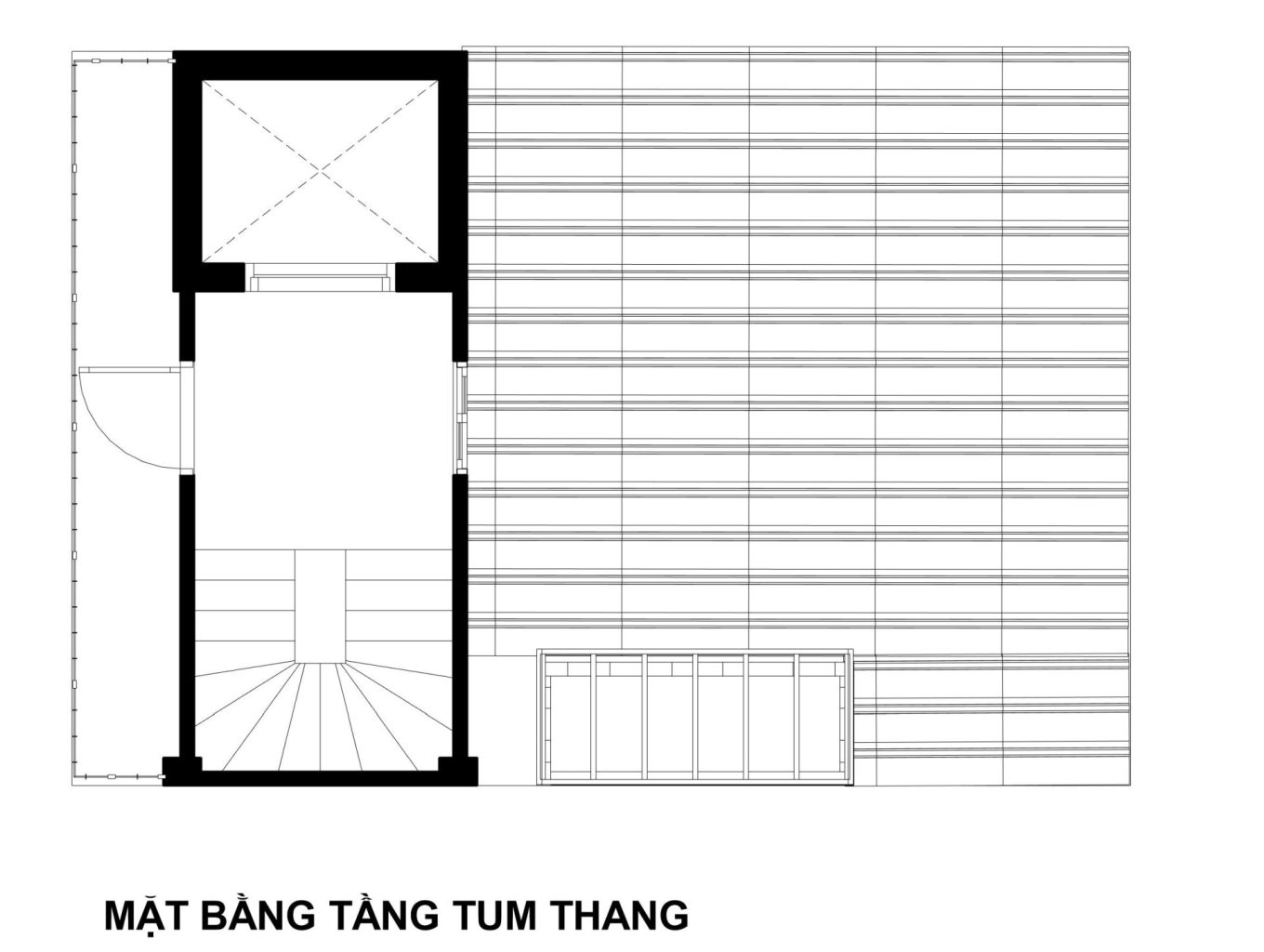 1 - Floor Plan - MẶT BẰNG TUM THANG