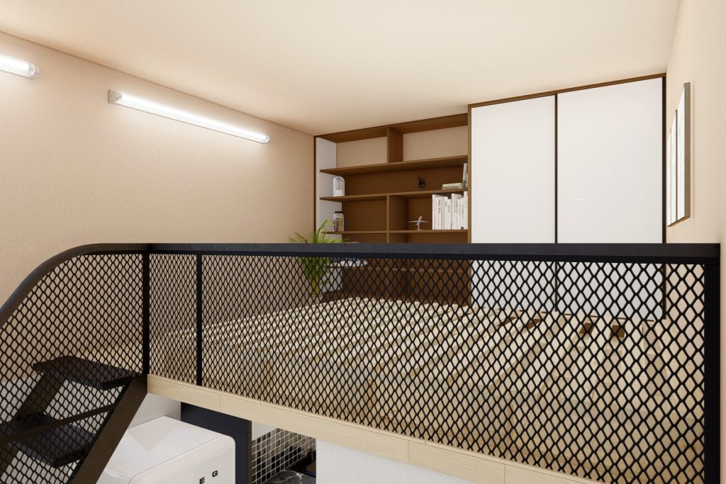 Thiết kế phòng trọ có gác xép 16m2 tại hồng phong hải phòng (6)