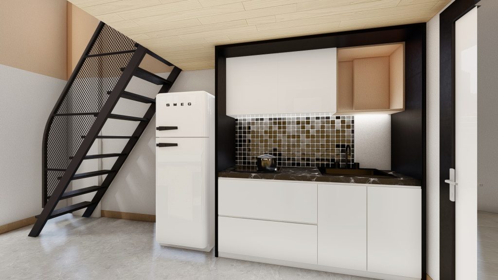 Thiết kế phòng trọ có gác xép 16m2 tại hồng phong hải phòng (8)