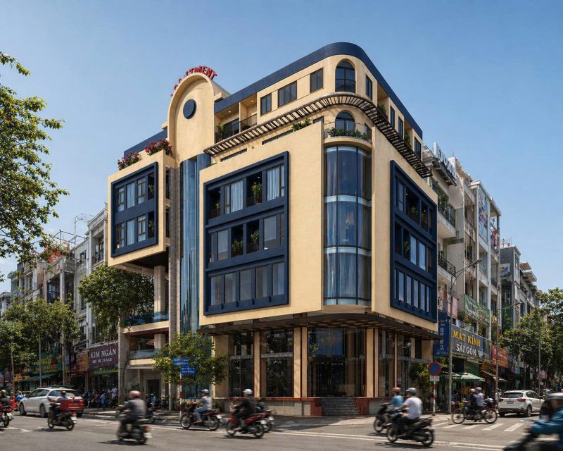 Cải tạo tòa văn phòng thành căn hộ dịch vụ tại đông vệ thanh hóa (2)