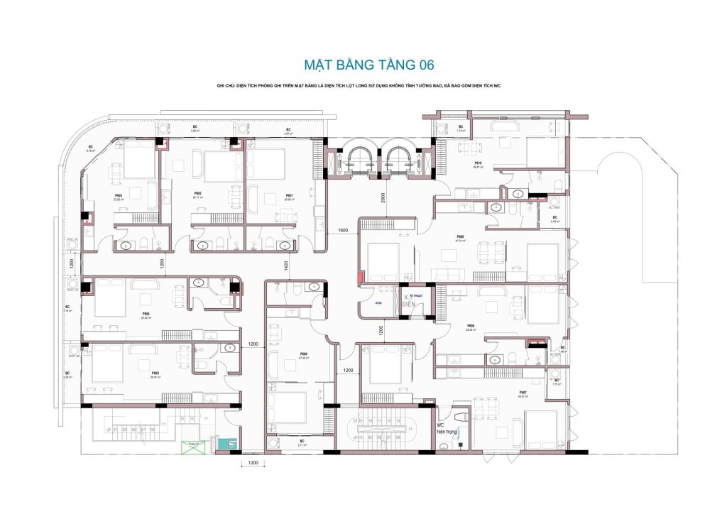 Thiết kế Cải tạo tòa văn phòng thành căn hộ dịch vụ tại thanh hóa (6)