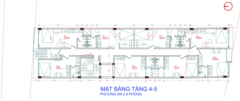 Thiết kế Tòa căn hộ dịch vụ kết hợp ở 7,5x24m 6 tầng 1 hầm tại Hòa Lạc (1)