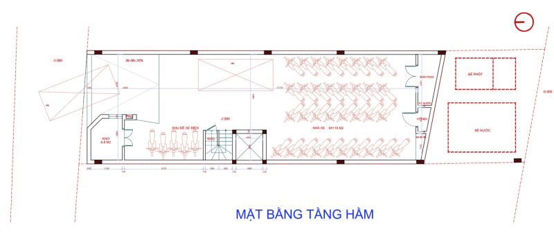 Thiết kế Tòa căn hộ dịch vụ kết hợp ở 7,5x24m 6 tầng 1 hầm tại Hòa Lạc (2)