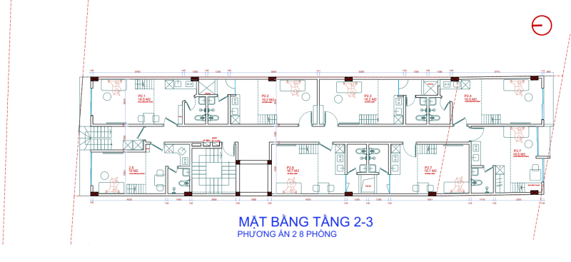Thiết kế Tòa căn hộ dịch vụ kết hợp ở 7,5x24m 6 tầng 1 hầm tại Hòa Lạc (5)